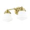 Z-Lite Vaughn Vanity, 2-Light, 7.75 In.W x 15.5 In.L x 9.5 In.H, Luxe Gold/Matte Opal 735-2V-LG - alternate 5